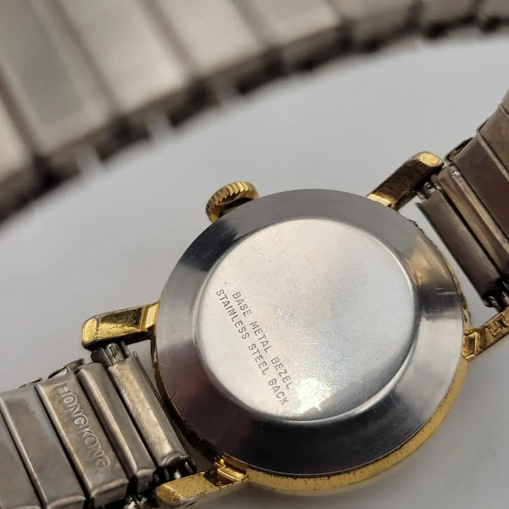 1977 Timex Gold Two Tone Wind-up Analog Women's Watch For Repair Or Parts Only